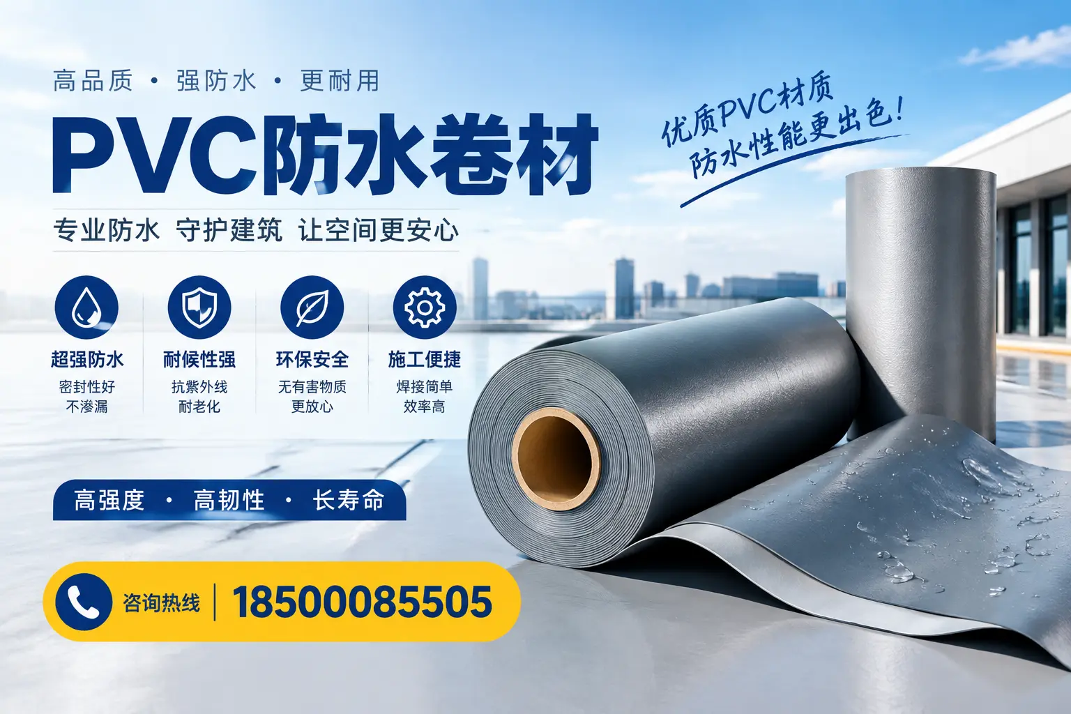 如何判断PVC防水卷材的质量优劣?株洲选购技巧